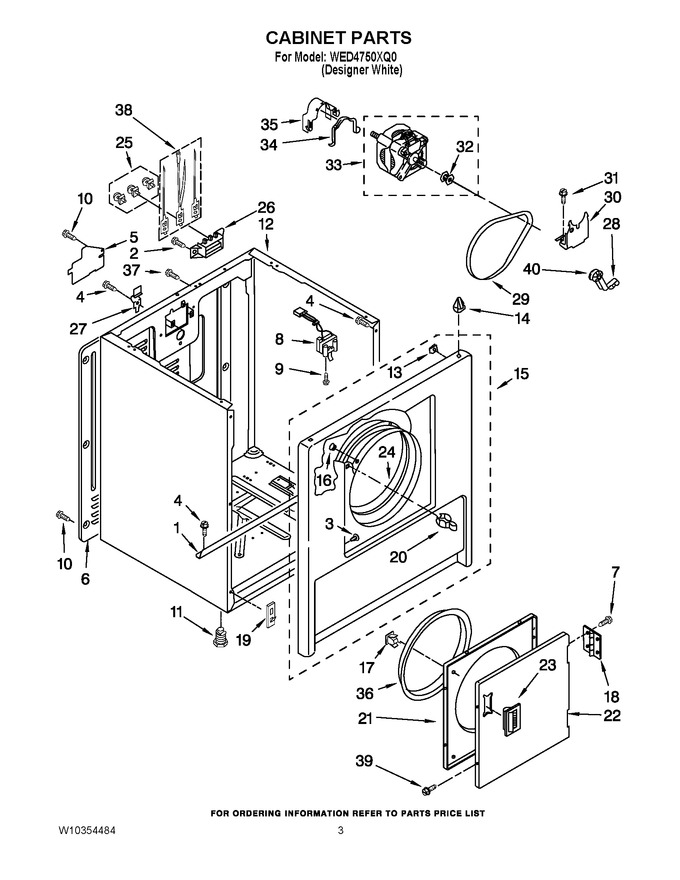 Diagram for WED4750XQ0