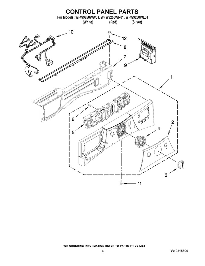 Diagram for WFW9250WL01
