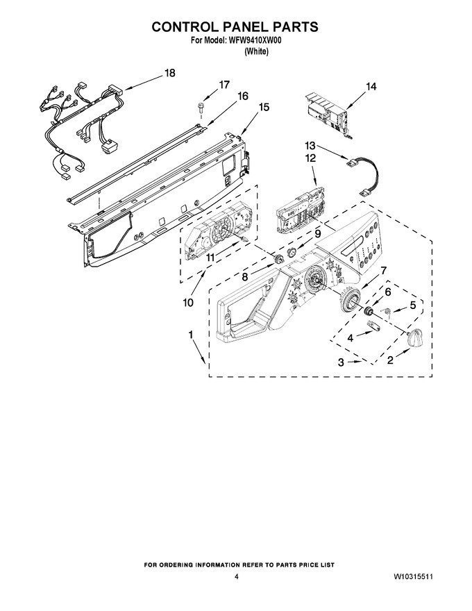 Diagram for WFW9410XW00