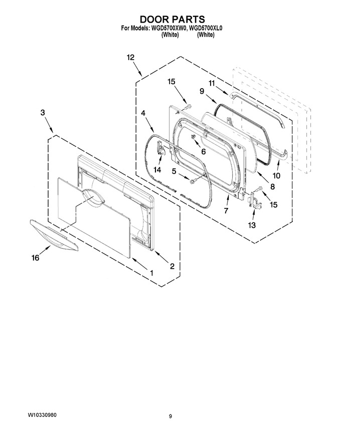 Diagram for WGD5700XW0