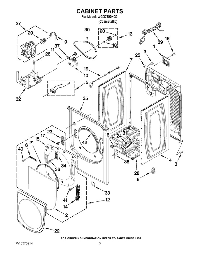 Diagram for WGD7990XG0
