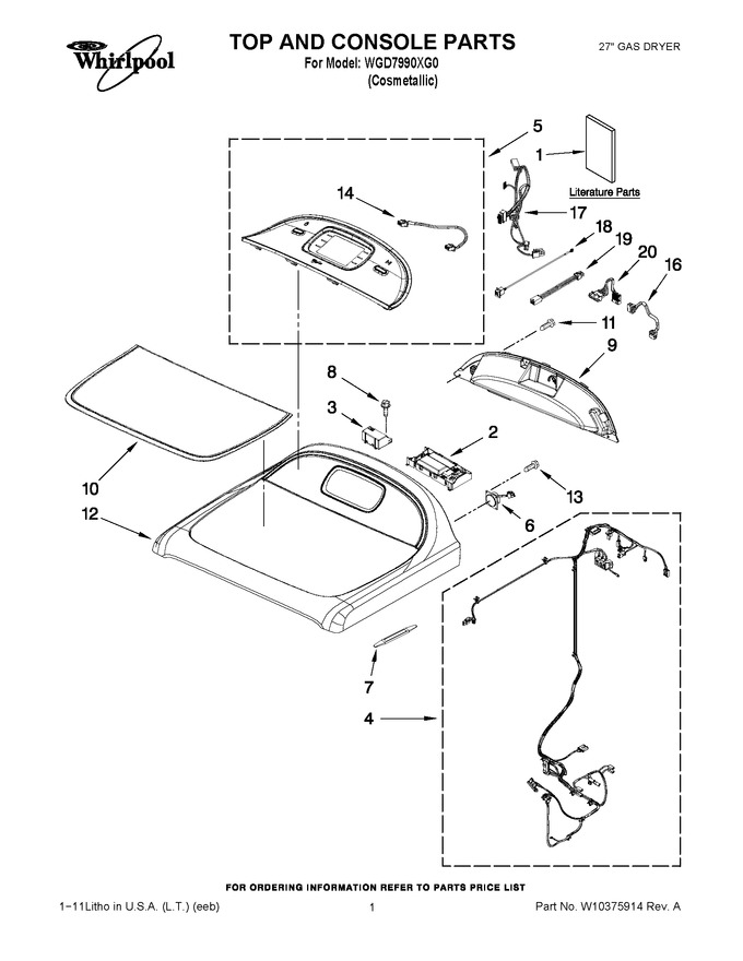 Diagram for WGD7990XG0