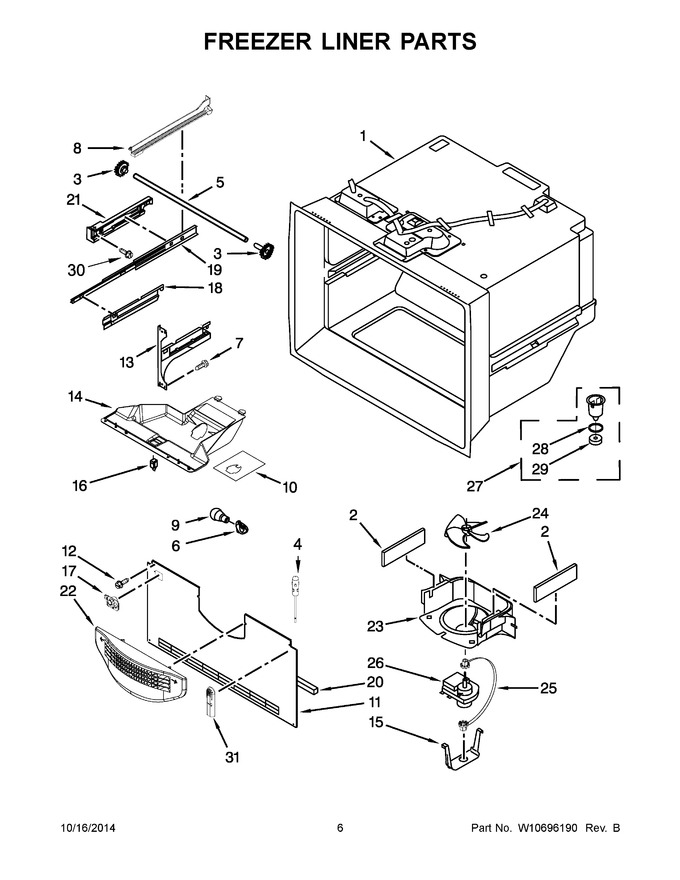 Diagram for WRB329RFBM00