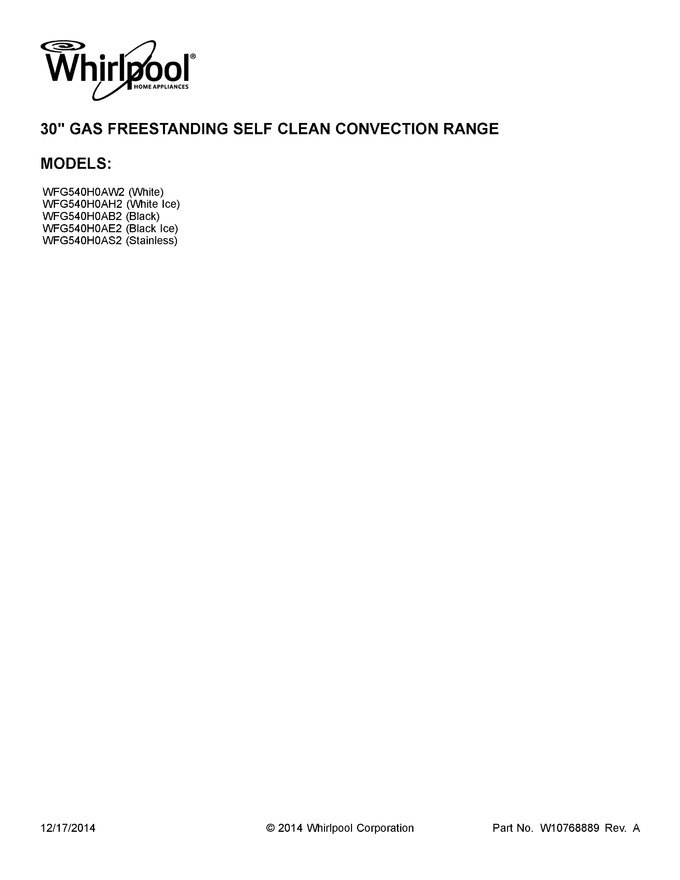 Diagram for WFG540H0AW2