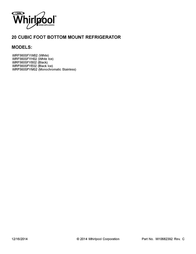 Diagram for WRF560SFYW02