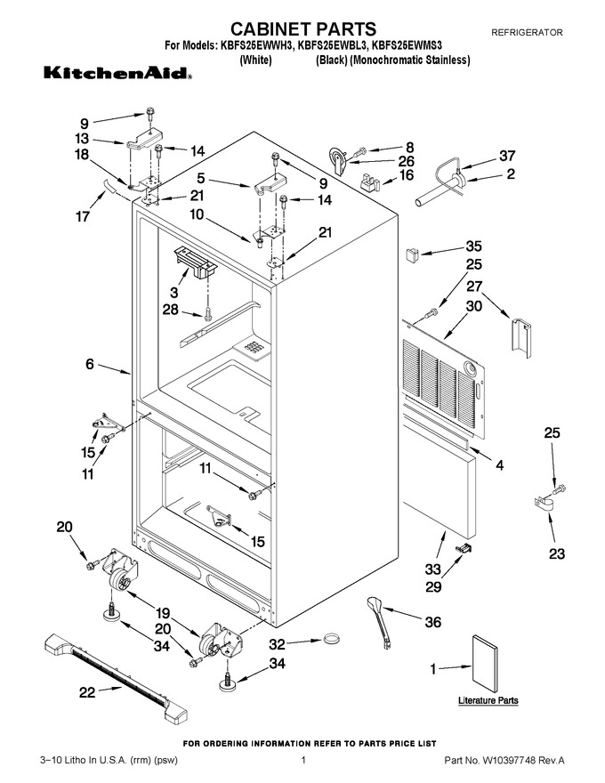 Diagram for KBFS25EWWH3