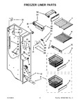 Diagram for 04 - Freezer Liner Parts