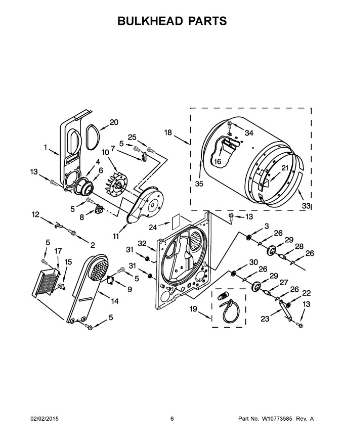 Diagram for RED4645EW0