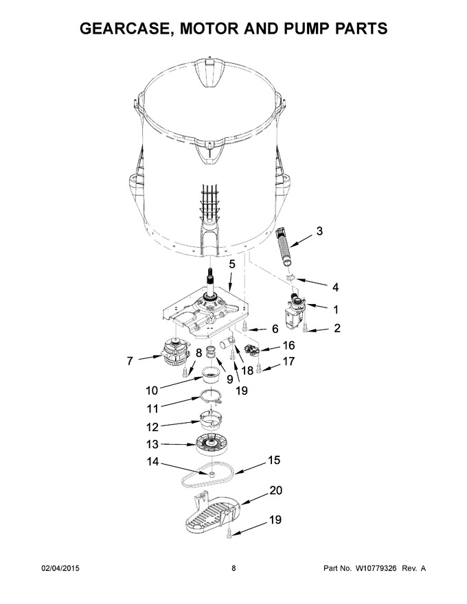 Diagram for WTW4715EW0