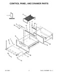 Diagram for 02 - Control Panel And Drawer Parts