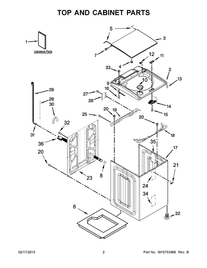 Diagram for WTW7000DW0