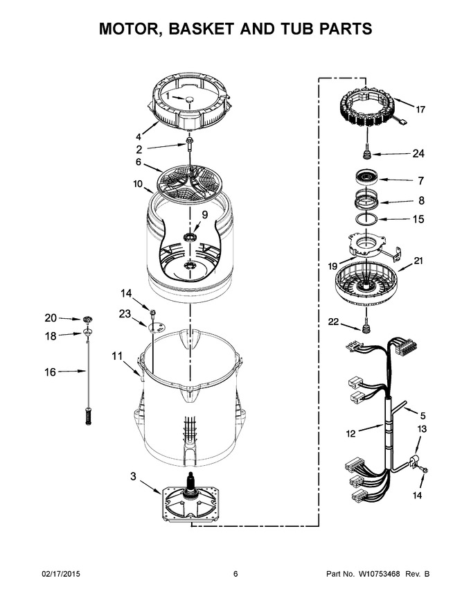 Diagram for WTW7000DW0