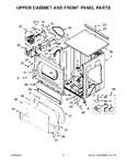 Diagram for 04 - Upper Cabinet And Front Panel Parts