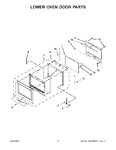 Diagram for 04 - Lower Oven Door Parts