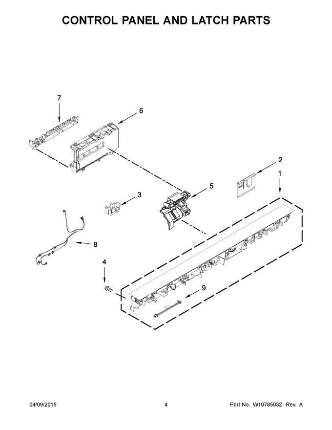 Diagram for KDTE254EWH0
