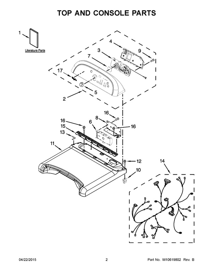 Diagram for WED8000BW0