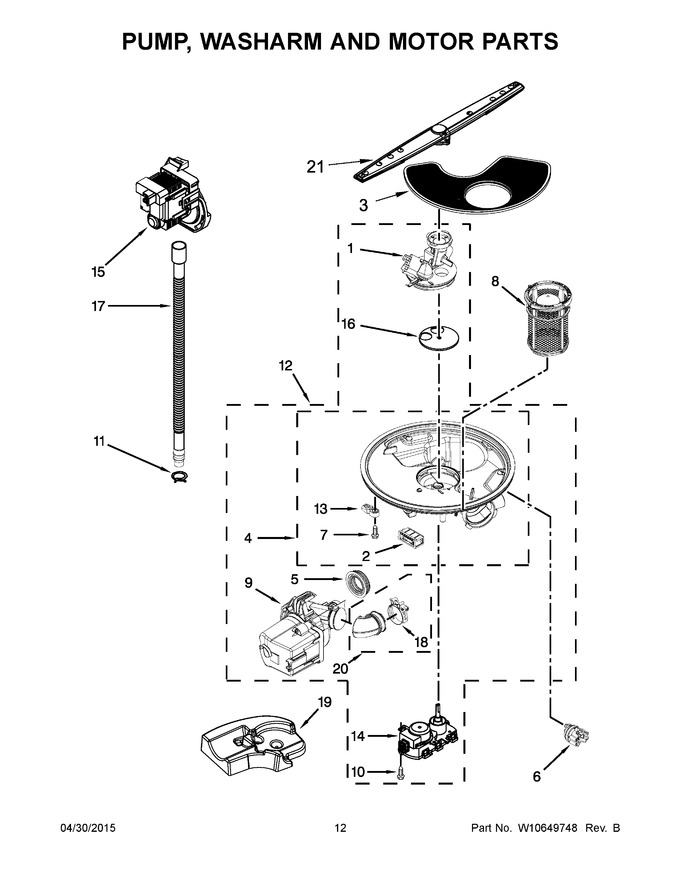 Diagram for WDF750SAYW3