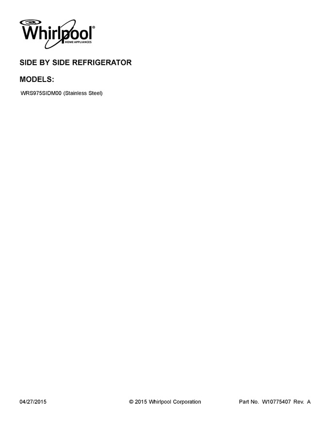 Diagram for WRS975SIDM00