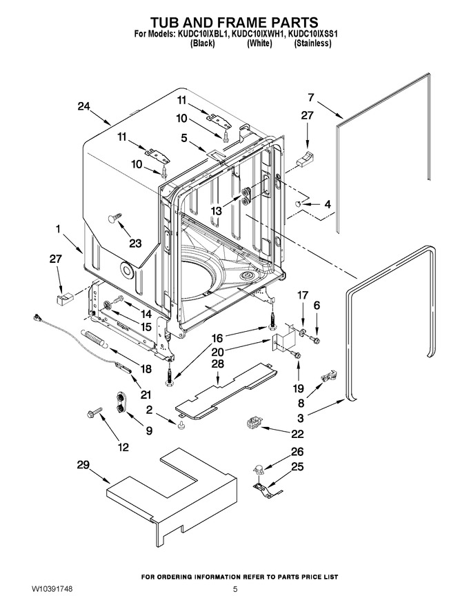 Diagram for KUDC10IXWH1
