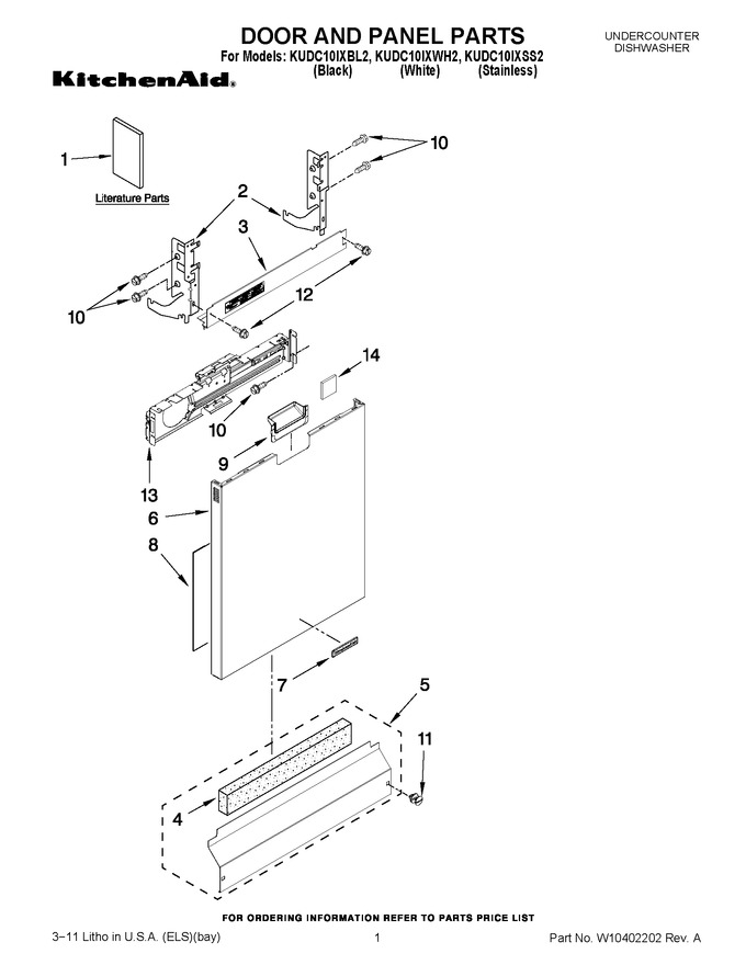 Diagram for KUDC10IXWH2
