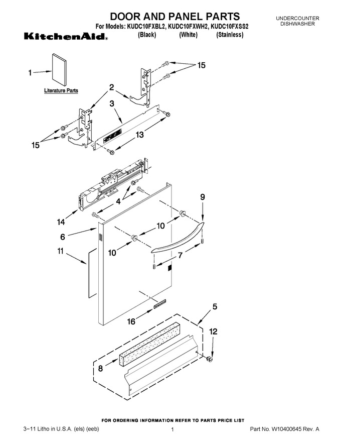 Diagram for KUDC10FXBL2