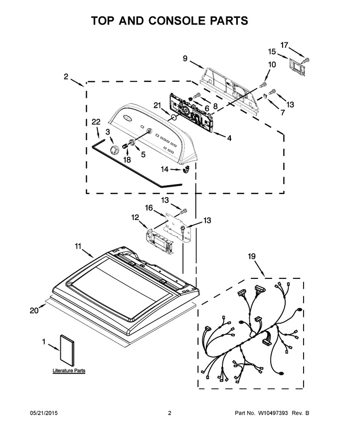 Diagram for 4GWED5500YW0