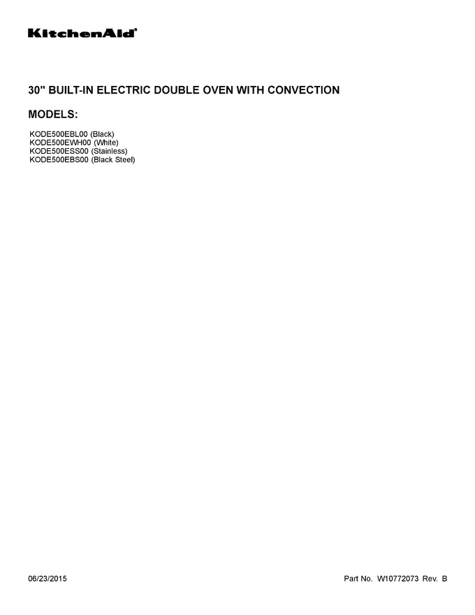 Diagram for KODE500ESS00