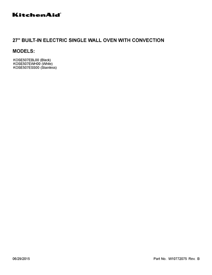 Diagram for KOSE507EWH00