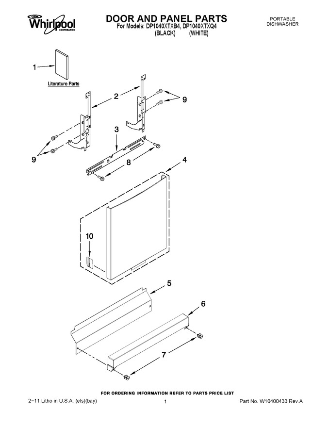 Diagram for DP1040XTXB4