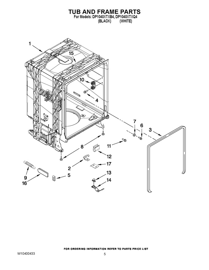 Diagram for DP1040XTXB4