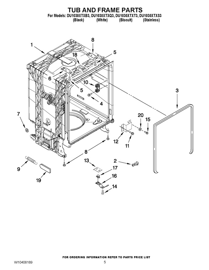 Diagram for DU1030XTXB3