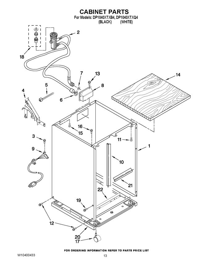Diagram for DP1040XTXB4