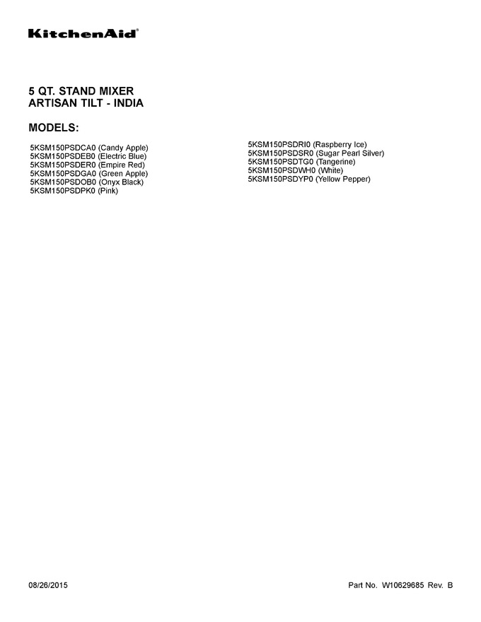 Diagram for 5KSM150PSDYP0