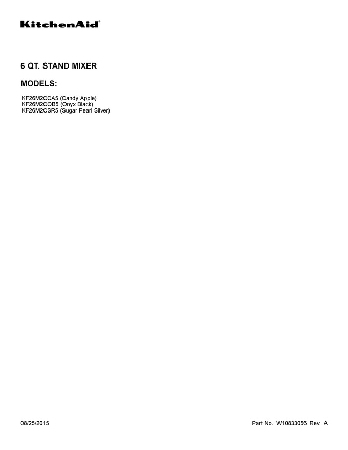 Diagram for KF26M2COB5