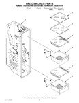 Diagram for 04 - Freezer Liner Parts