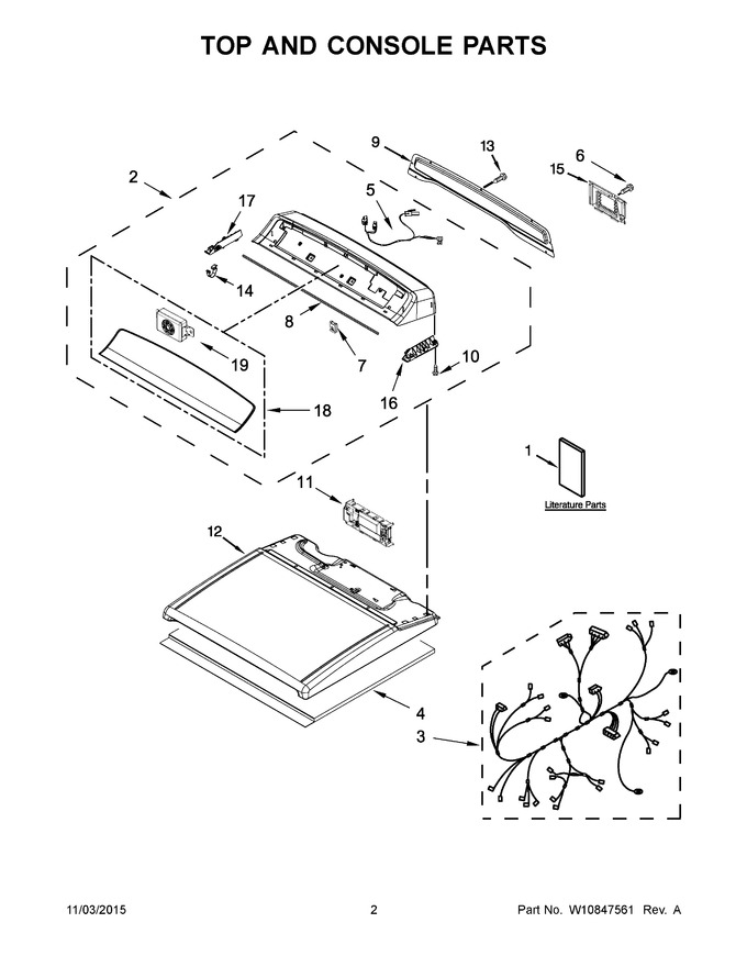Diagram for WED8500DW2