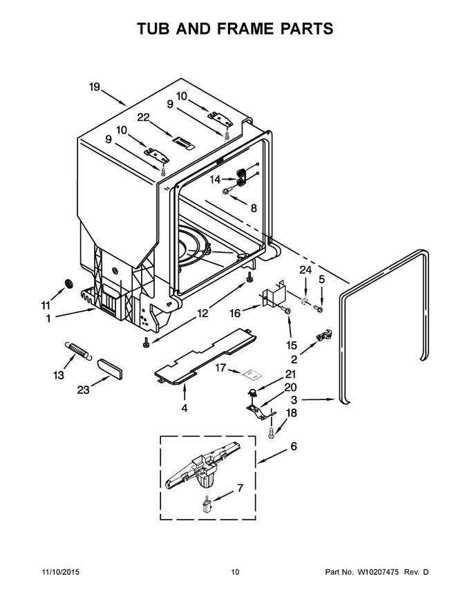 Diagram for GU2475XTVB0