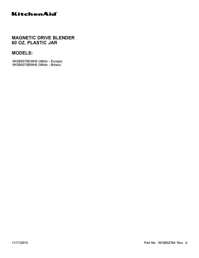 Diagram for 5KSB5075BWH0