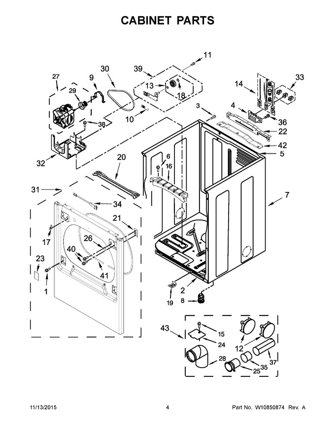Diagram for WED8000DW2