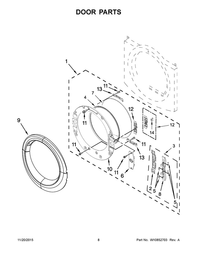 Diagram for WED8740DC1