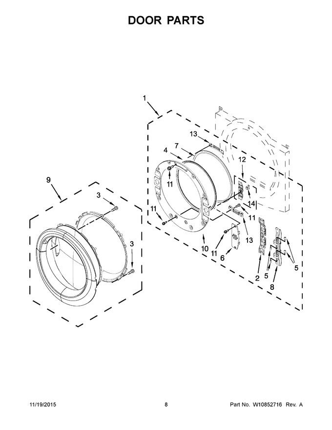 Diagram for YWED87HEDW1