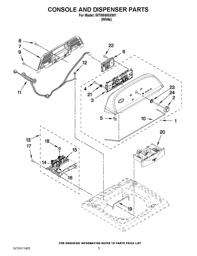 Diagram for WTW5550XW1