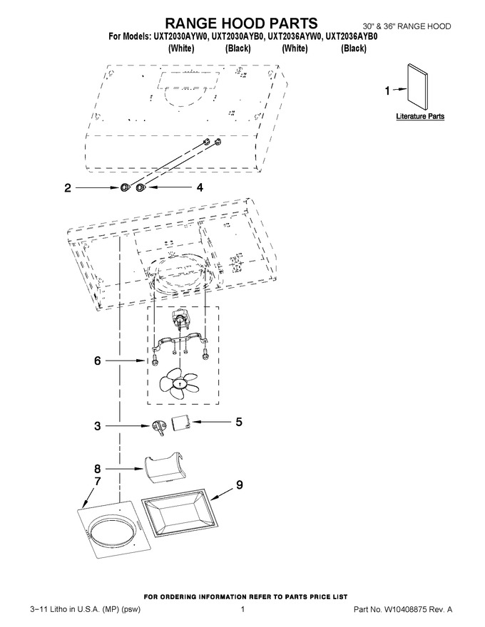 Diagram for UXT2030AYW0