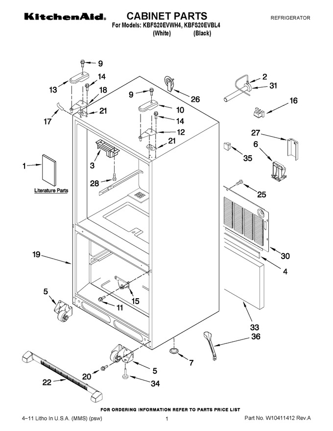 Diagram for KBFS20EVWH4