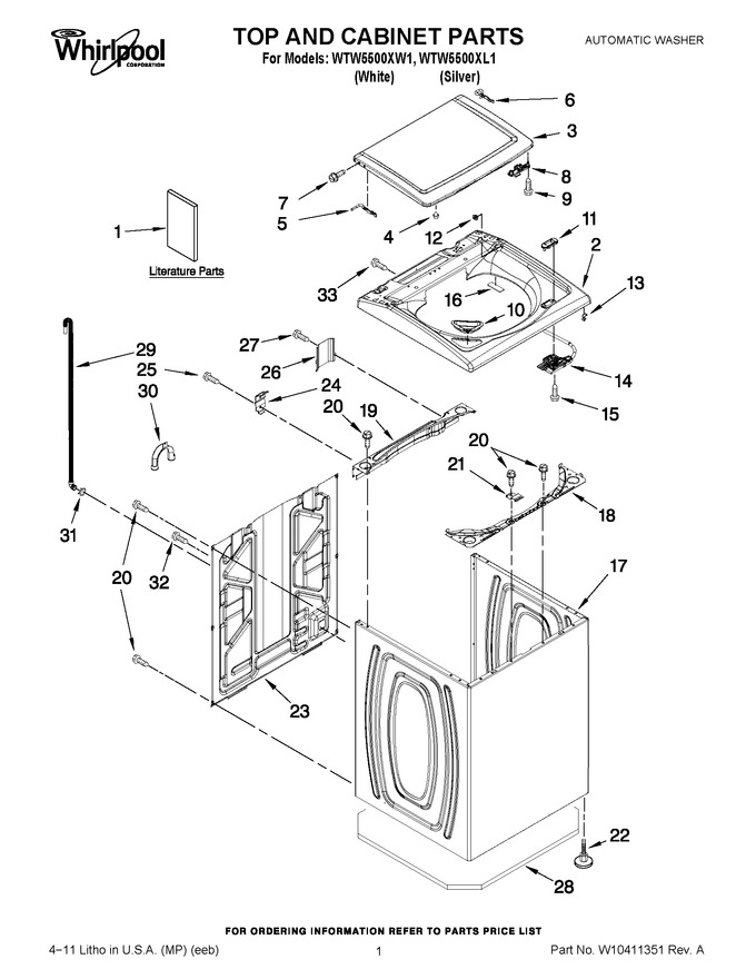 Diagram for WTW5500XL1
