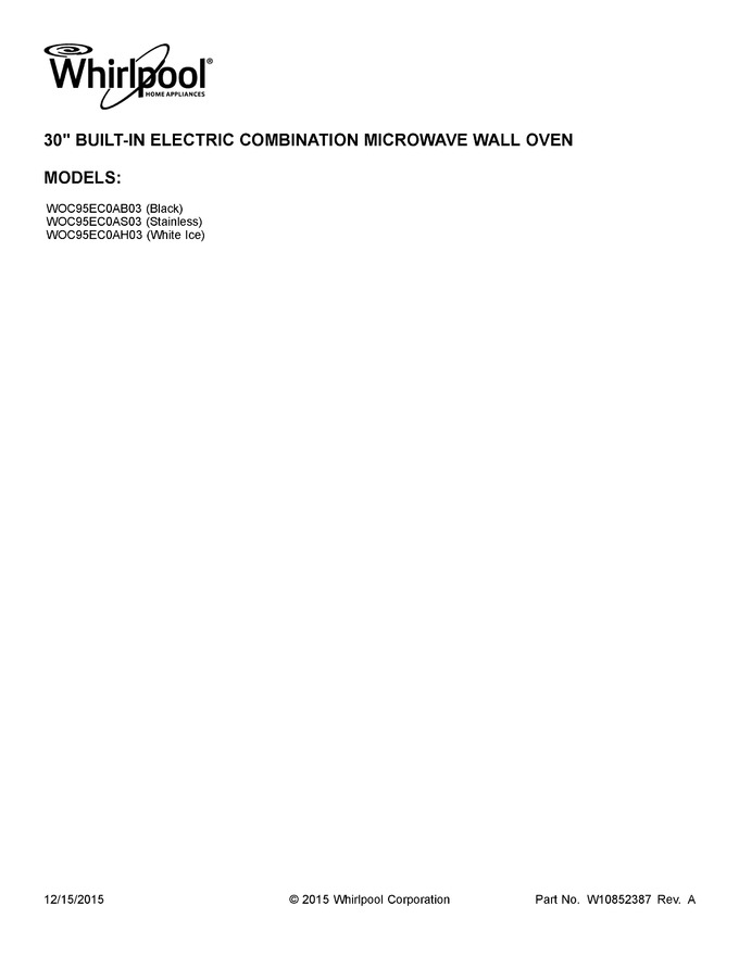 Diagram for WOC95EC0AH03