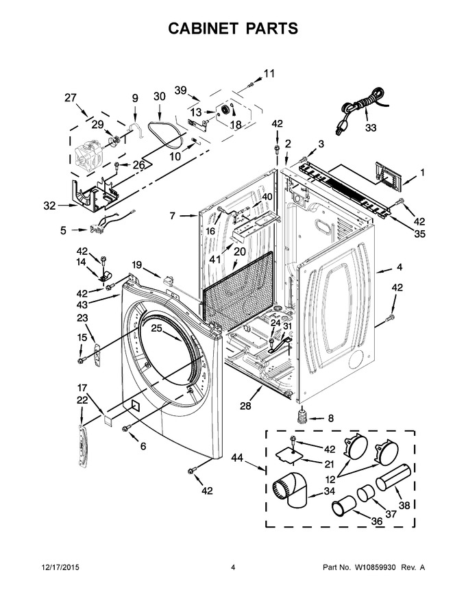 Diagram for WGD8740DW1