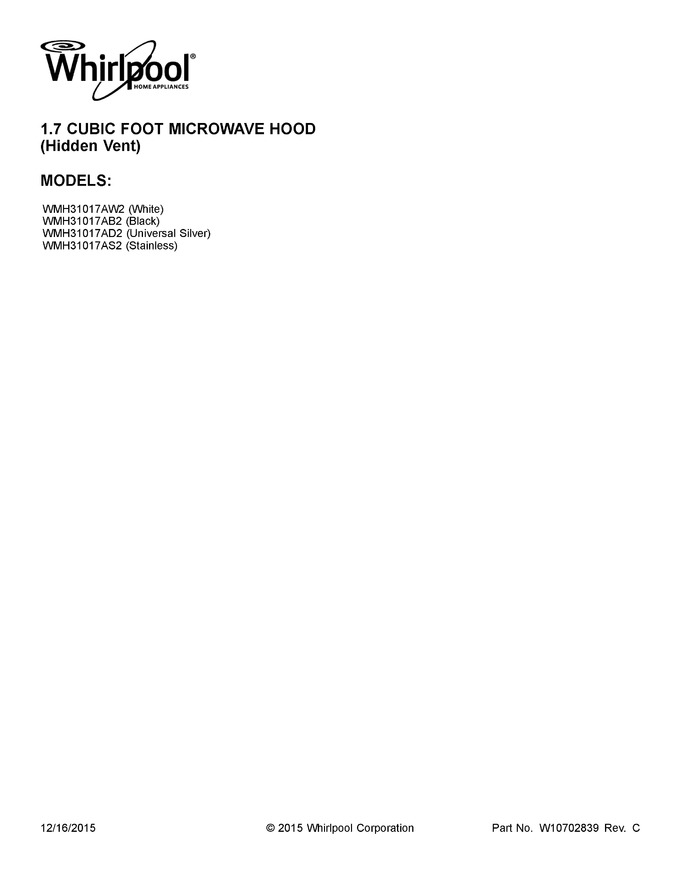 Diagram for WMH31017AS2