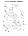 Diagram for 02 - Cooktop, Burner And Grate Parts