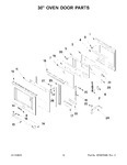 Diagram for 08 - 30" Oven Door Parts